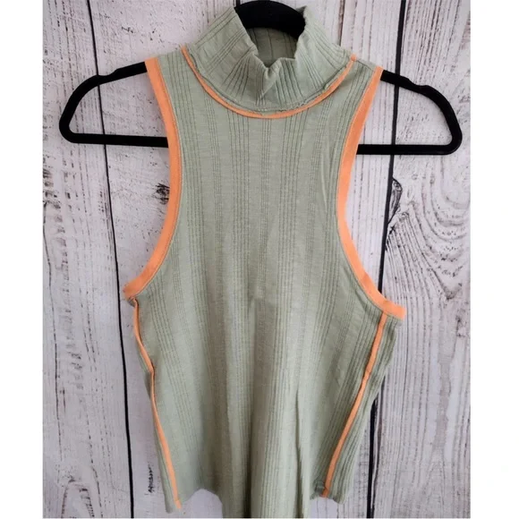 We The Free by Free People NWT
Marley Ribbed Mock-Neck Tank Top
Green Orange S - Picture 2 of 7